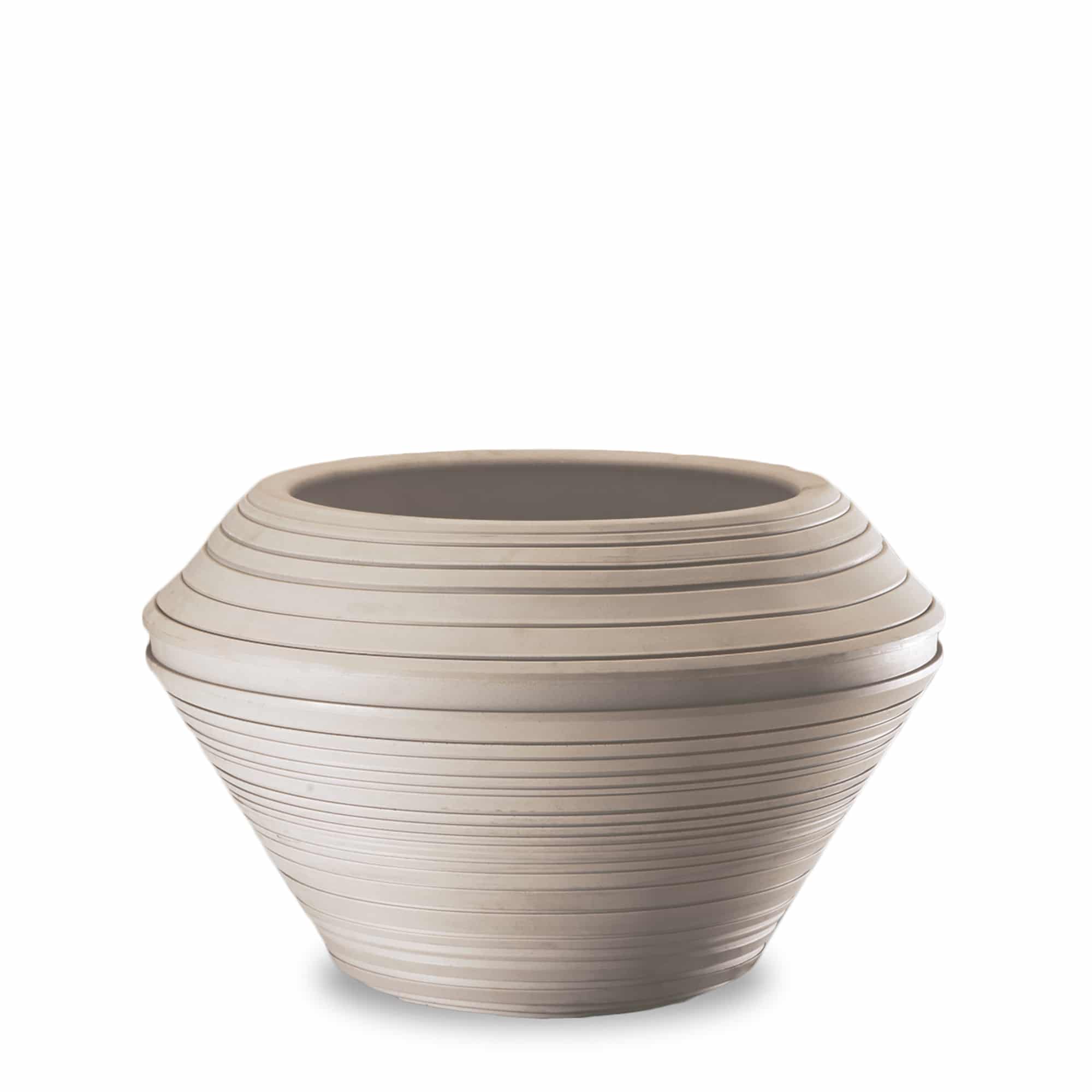 Daniel Round Planter in Weathered Stone Beige