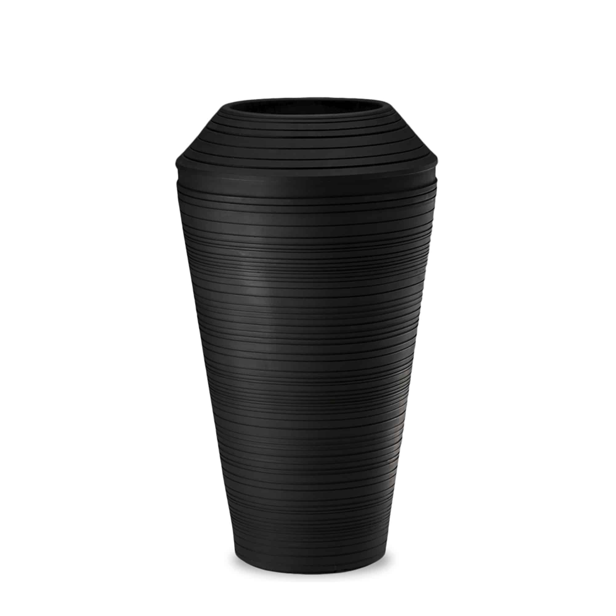 Daniel Tall Planter in Caviar Black