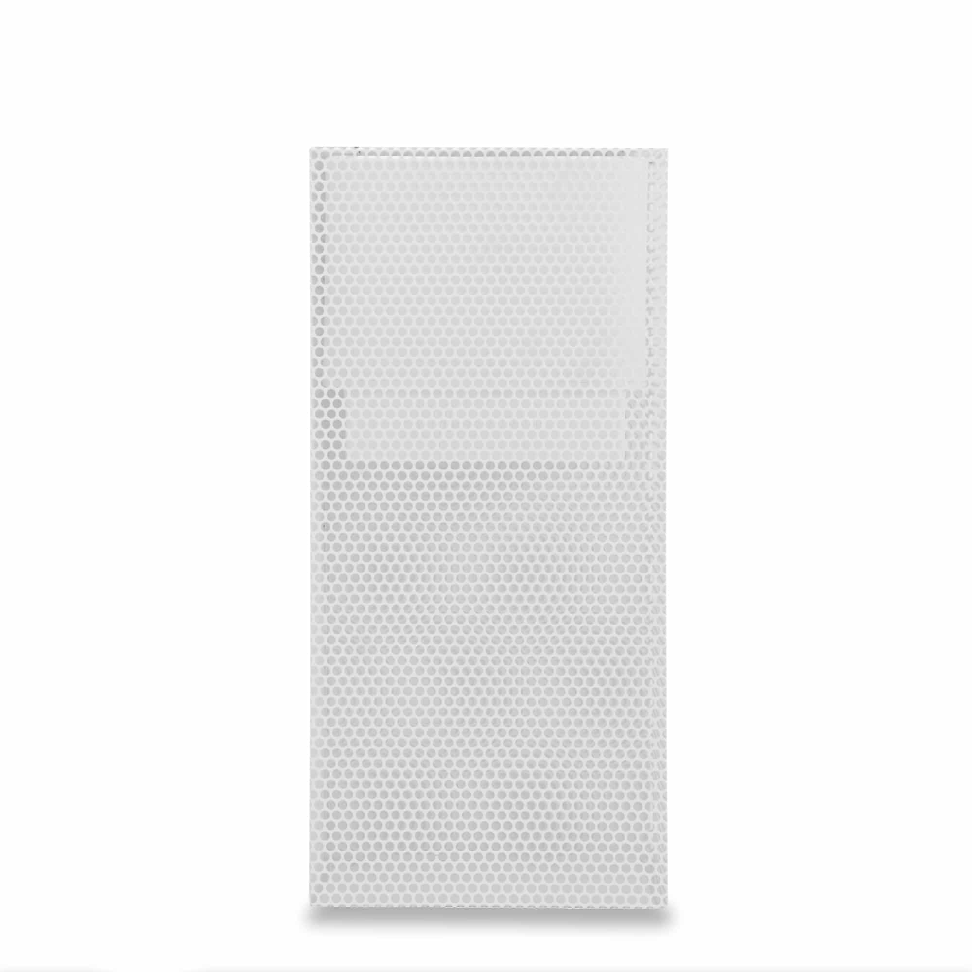 Ferrum Perforated Tall Square planter in white