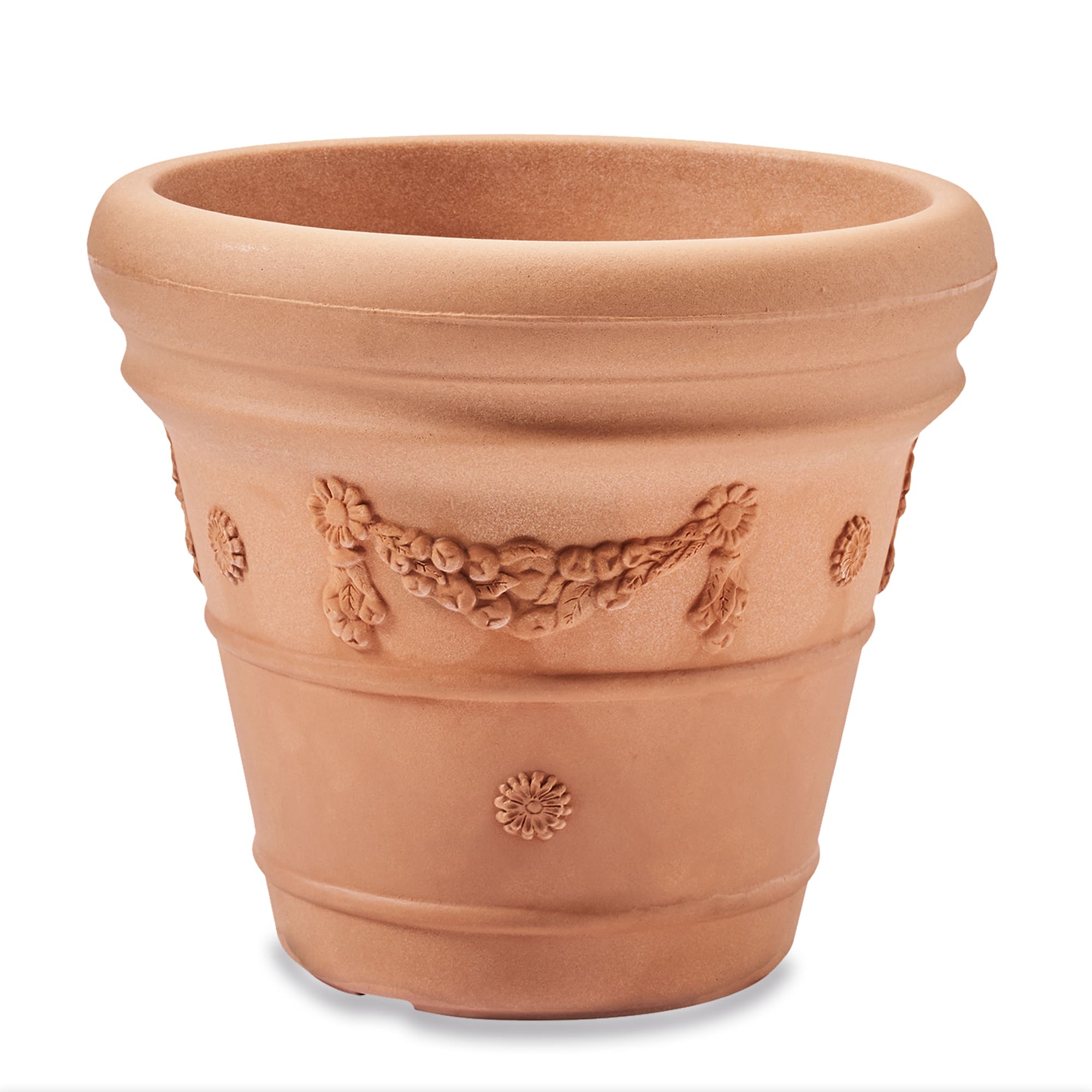 Festonada Planter in Weathered Terracotta