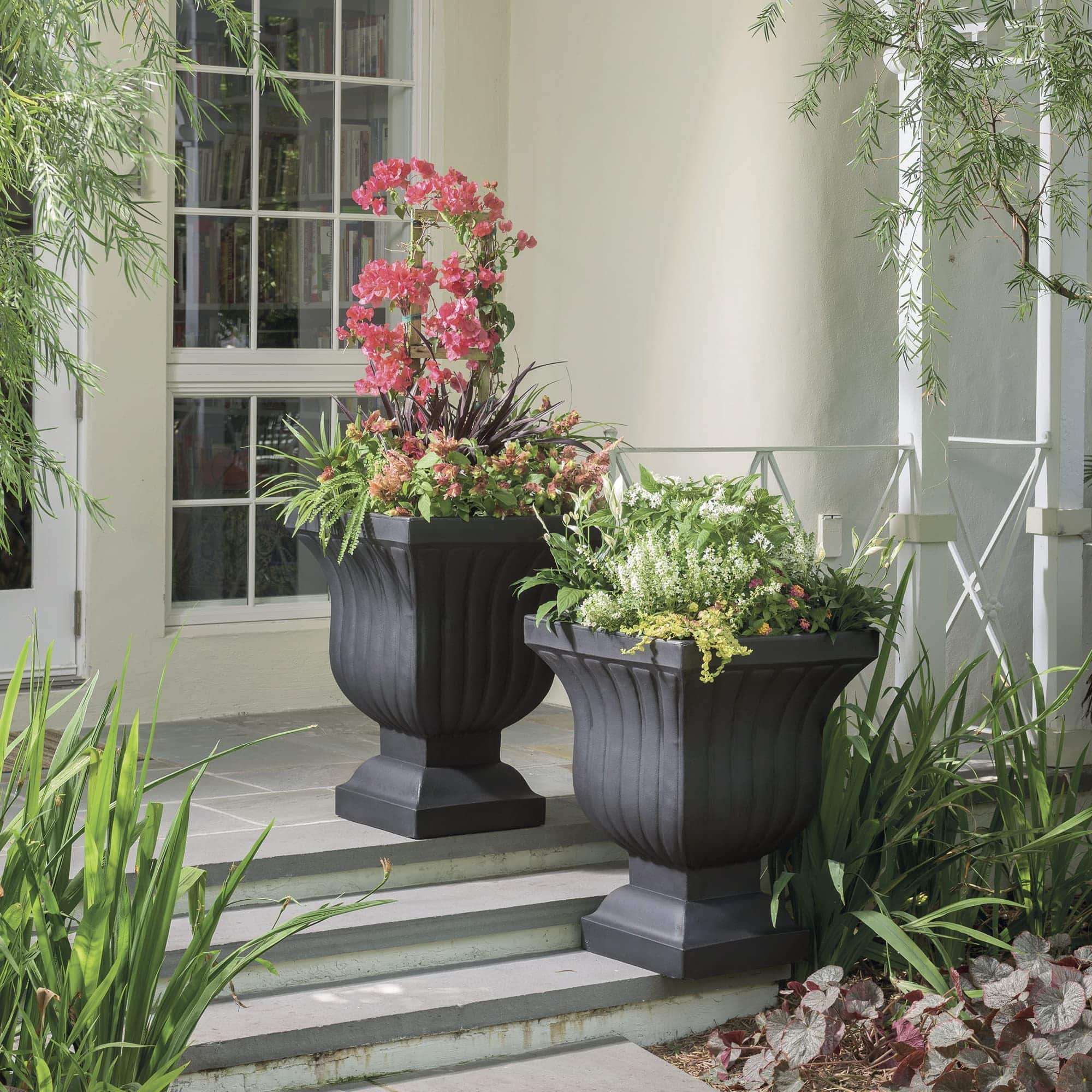 Black Urn Planter