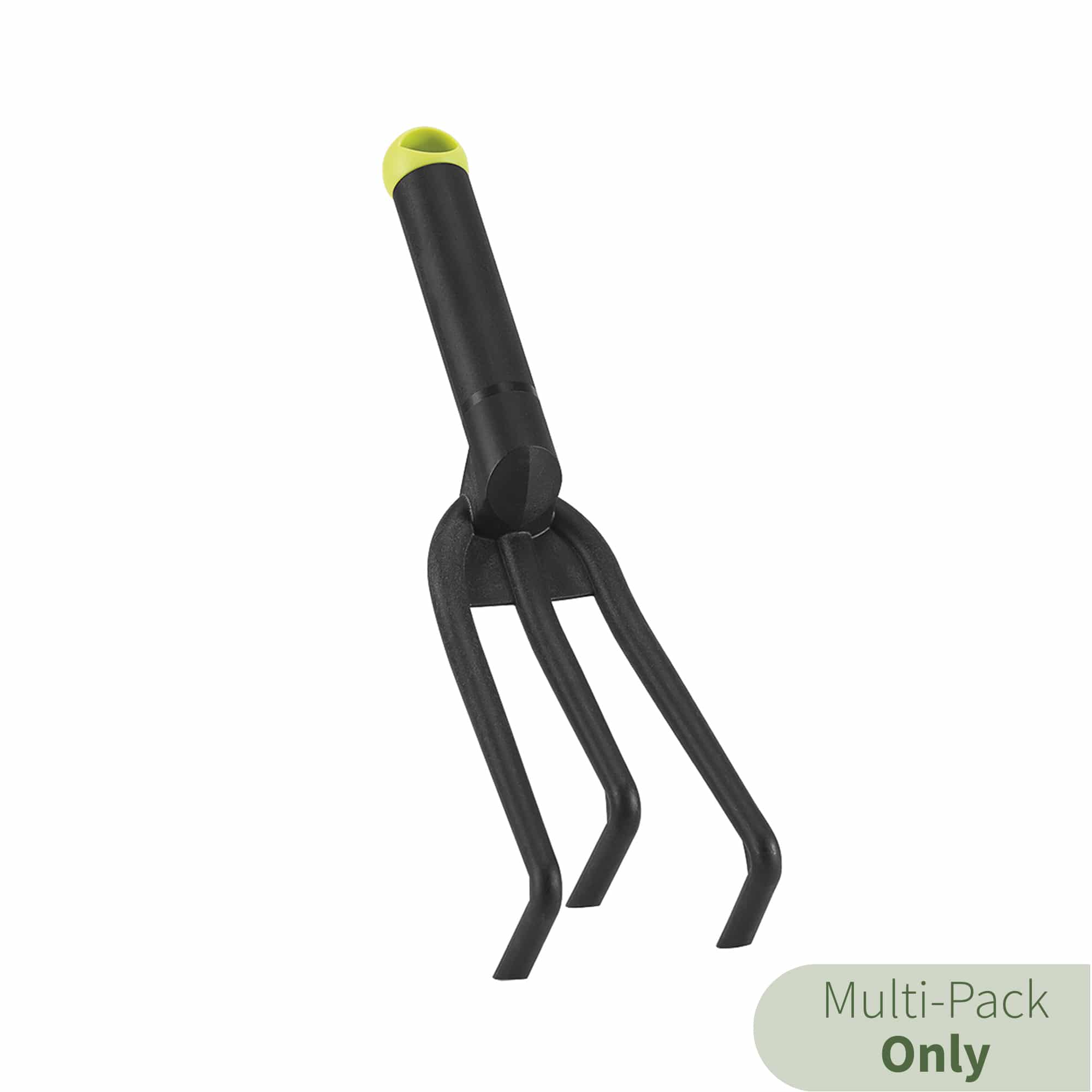 garden tools 3 prong cultivator in black