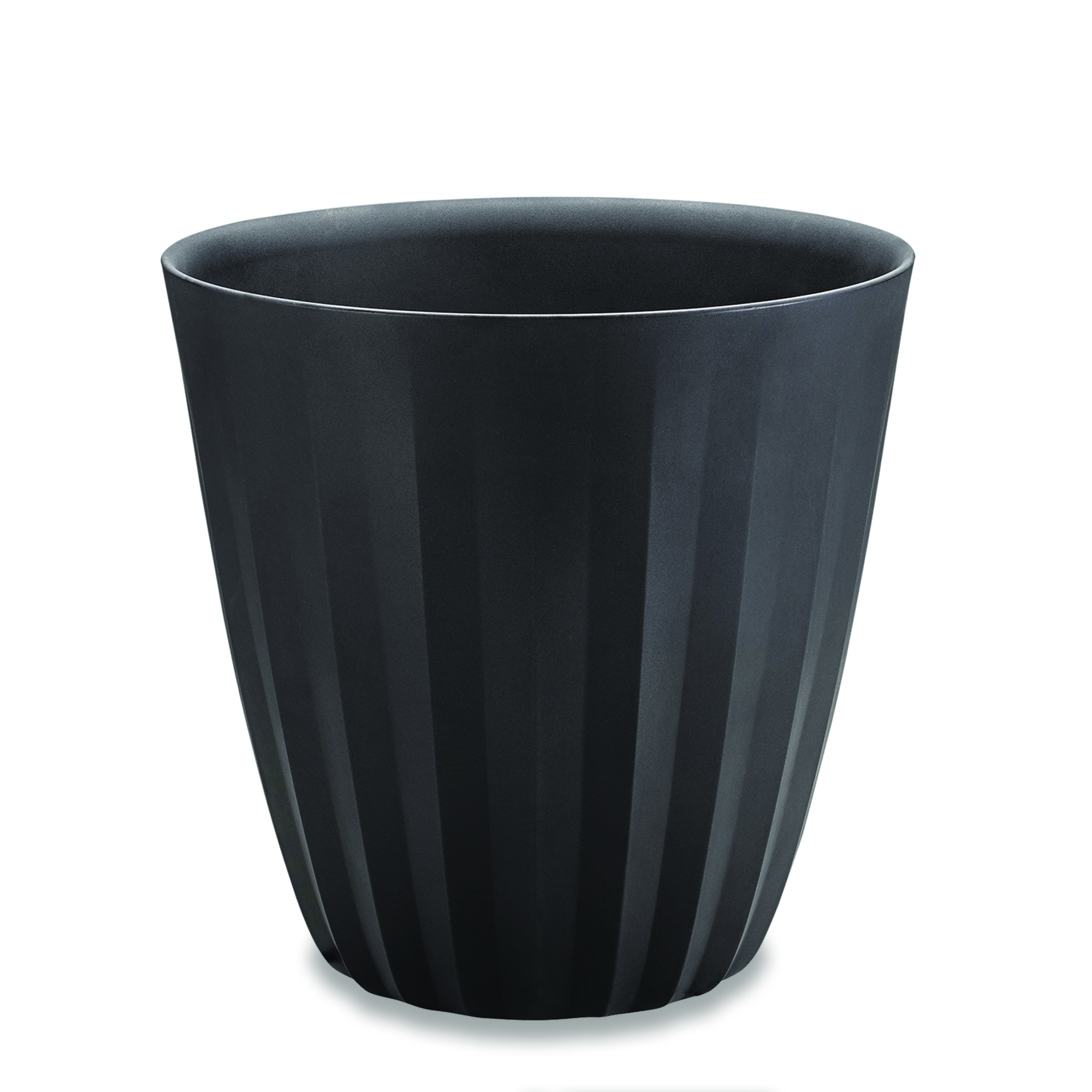 Pleat Planter in Caviar Black