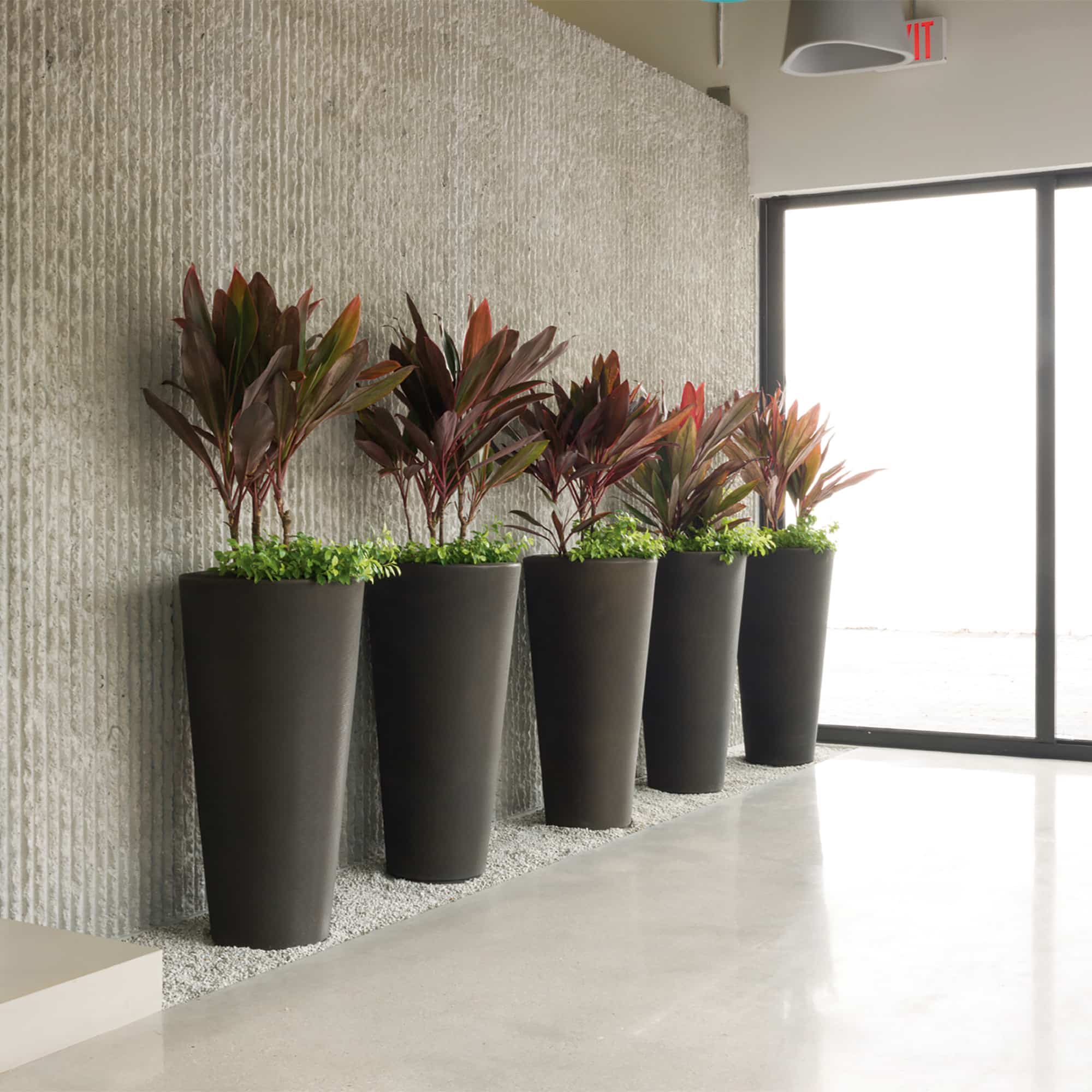 Black Tall Planters