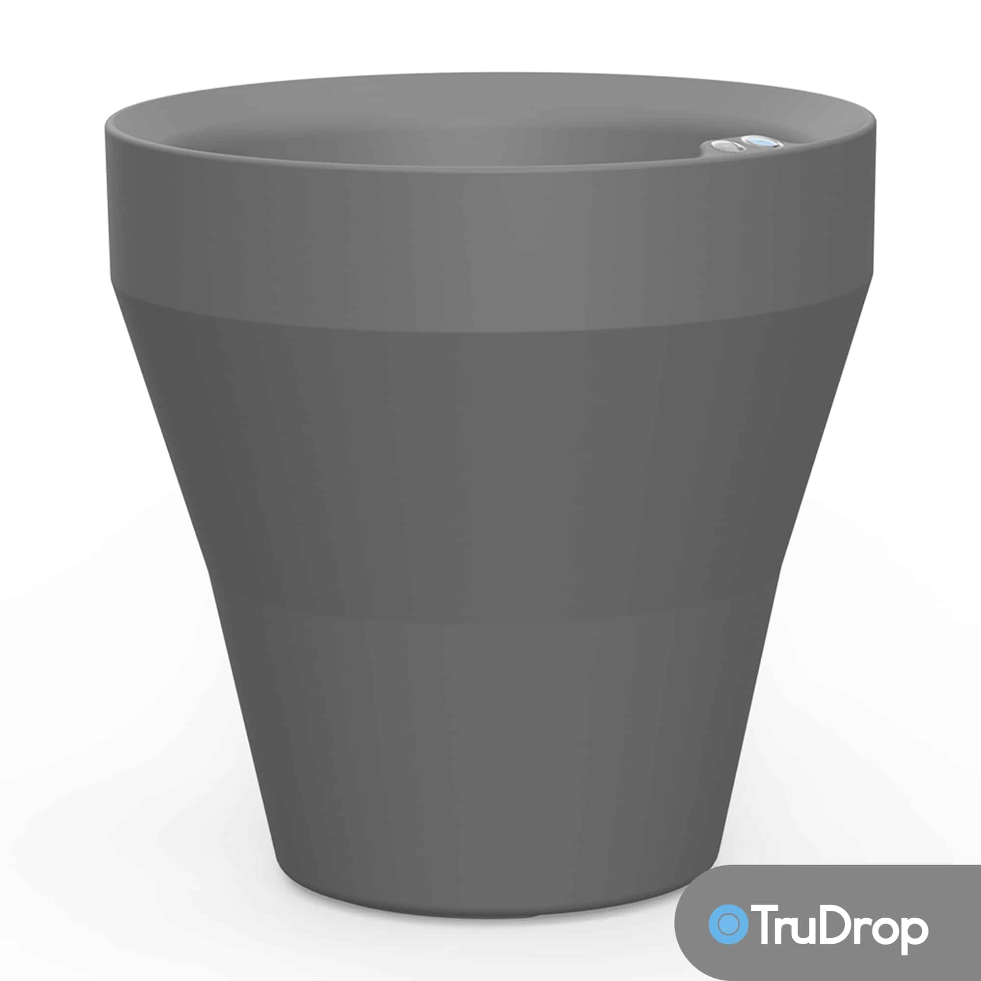 Rim Planter TruDrop Slate Color